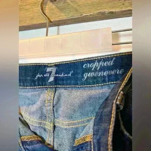 7 For All Mankind Jeans cropped gwenevere women’s size 30 - Picture 6 of 6